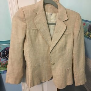 Beige/Tan Peabody House (made in Korea)Blazer Jacket Women size 5/6.